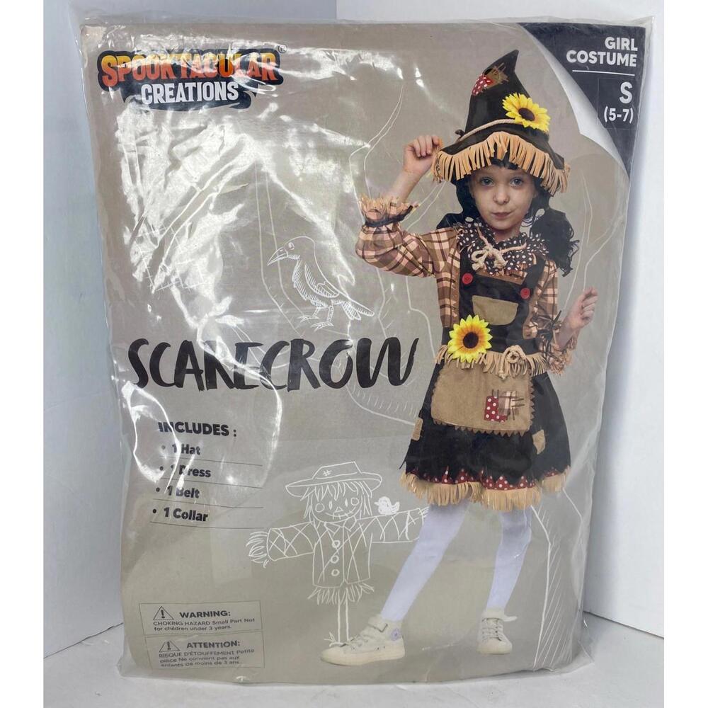 Scarecrow Girl Halloween Costume Spooktacular Creations Toddler S (5-7)